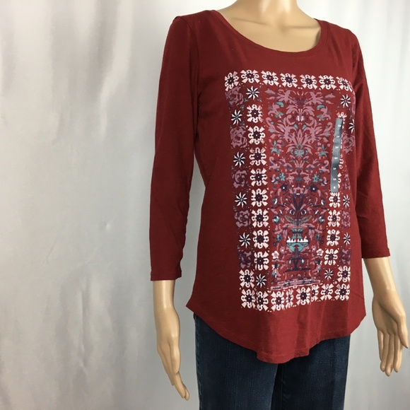 Lucky Brand Floral Tee Womens - Picture 2 of 5